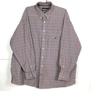 Nautica 80s two ply button down long sleeve shirt